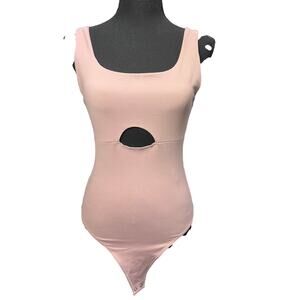 Abercrombie & Fitch Bodysuit Women Small Pink Minimalist soft girl aesthetic